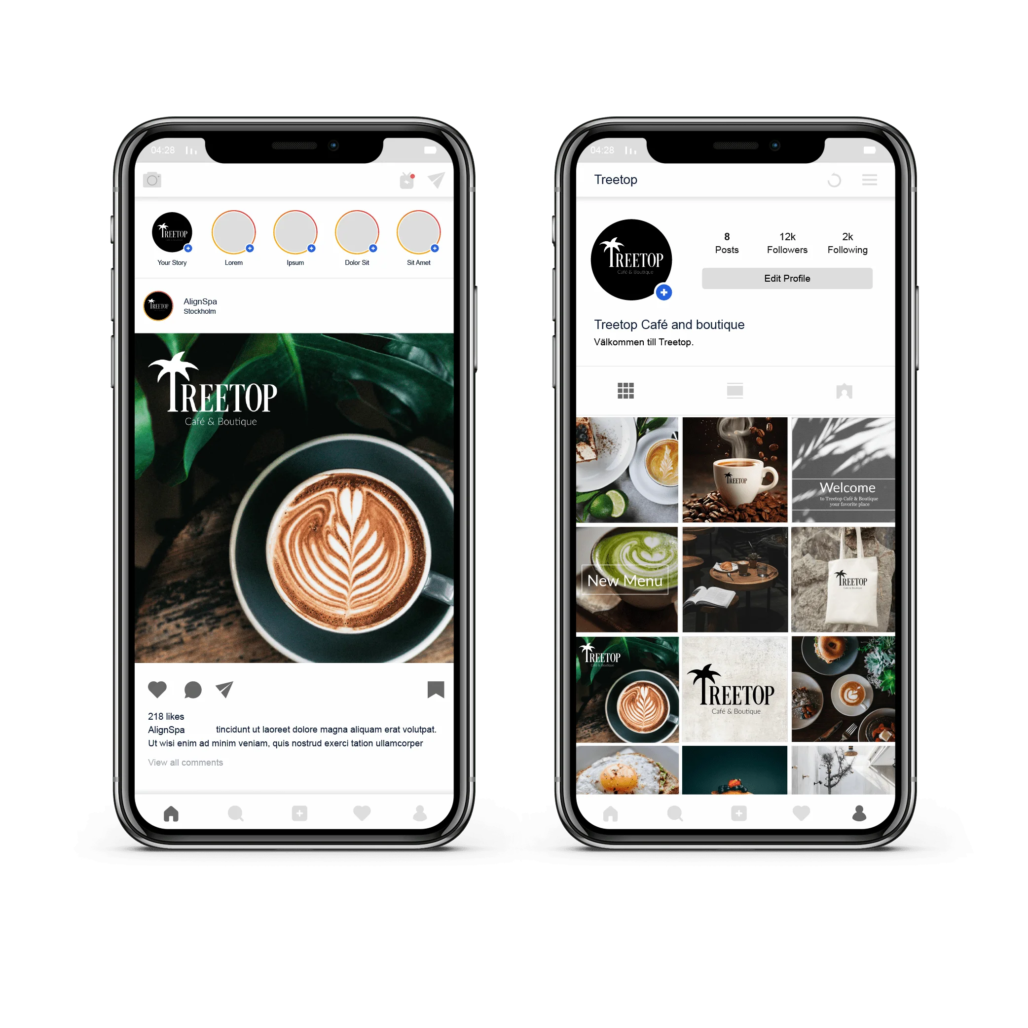 Image of instagram mockup